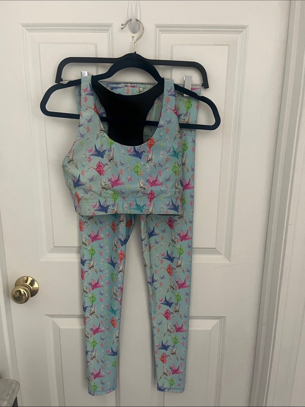 Terez Pink and Light Blue Labelled Activewear Tag